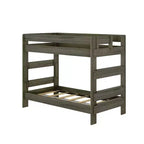 Letto a castello in legno massello stile rustico Plank+Beam per adulti (due letti singoli)