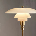 HomeyFad Lampada da tavolo a LED a livelli postmoderna con alimentazione integrata