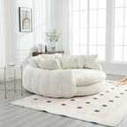Comodo divano letto matrimoniale Loaf, divano letto oversize con braccioli