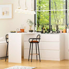 Credenza da buffet intelligente girevole/allungabile con 6 cassetti, piano d'appoggio esteso, tappetino antiscivolo, tavolo da pranzo girevole, isola per cucina/dispensa