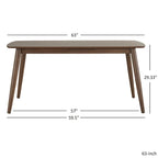 Set da pranzo affusolato in rovere danese norvegese di iNSPIRE Q Modern