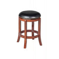 Cordova 24" Counter Height Barstool Cherry - Boraam: Swivel, Backless, Faux Leather, Wood Legs