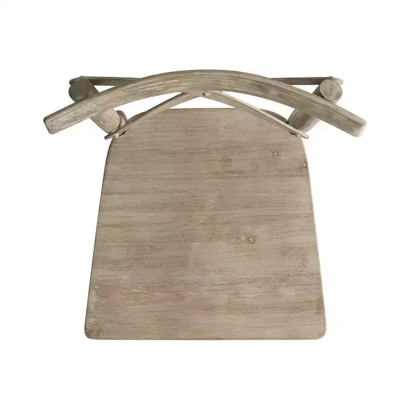 Lot de 2 chaises d'appoint en bois à dossier en X Keaton Beach - Picket House Furnishings : Modernes du milieu du siècle, structure en bois massif