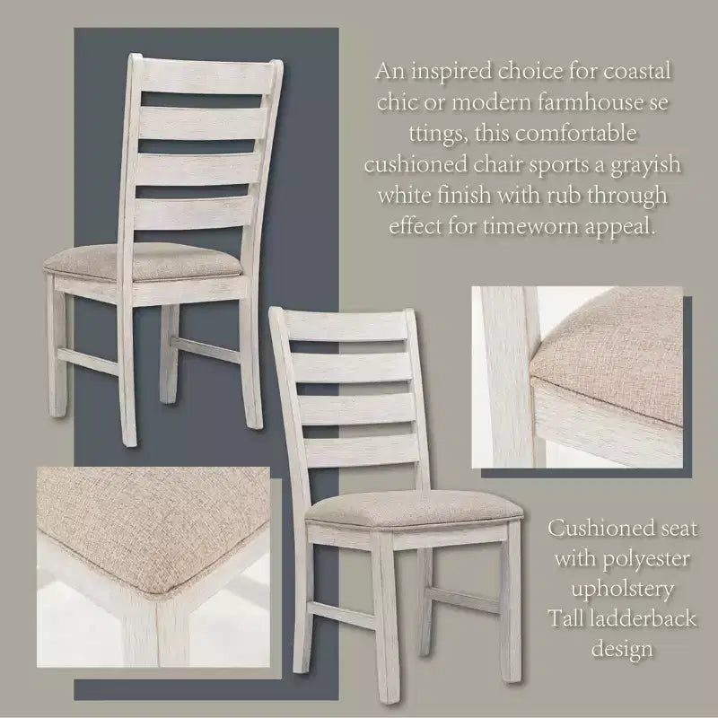 Signature Design by Ashley Ensemble de table de salle à manger Skempton, 7 pièces, brun clair : table rectangulaire moderne, 6 places, non extensible