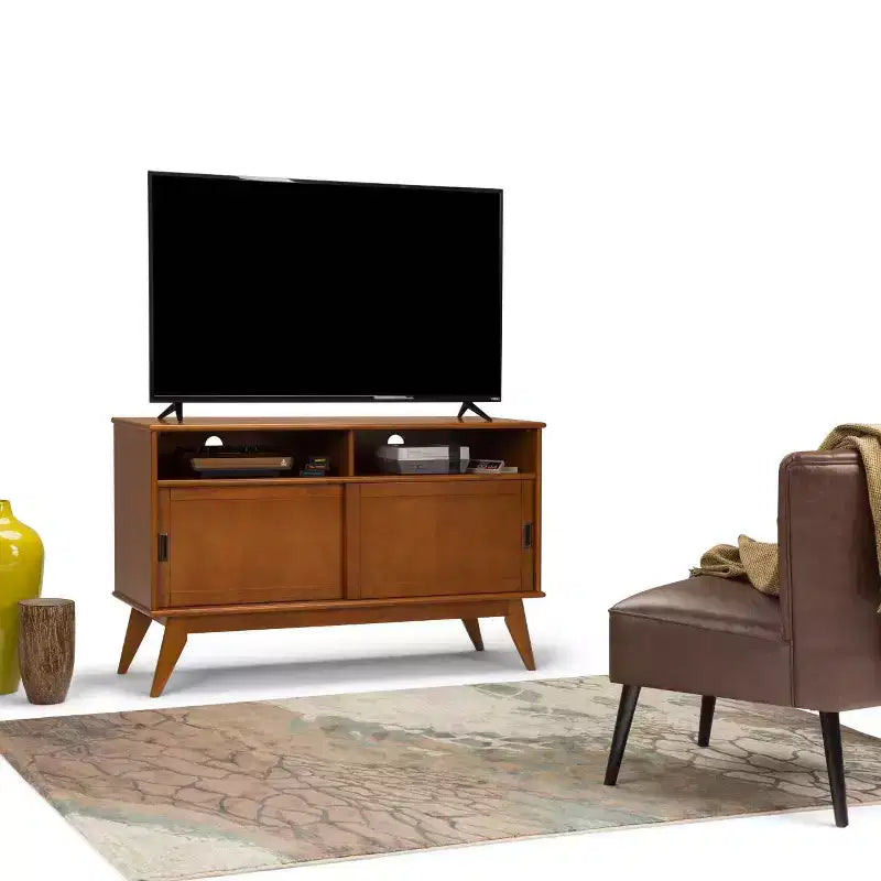 Tall Tierney TV Stand for TVs up to 60" with Sliding Doors & Cable Management - WyndenHall