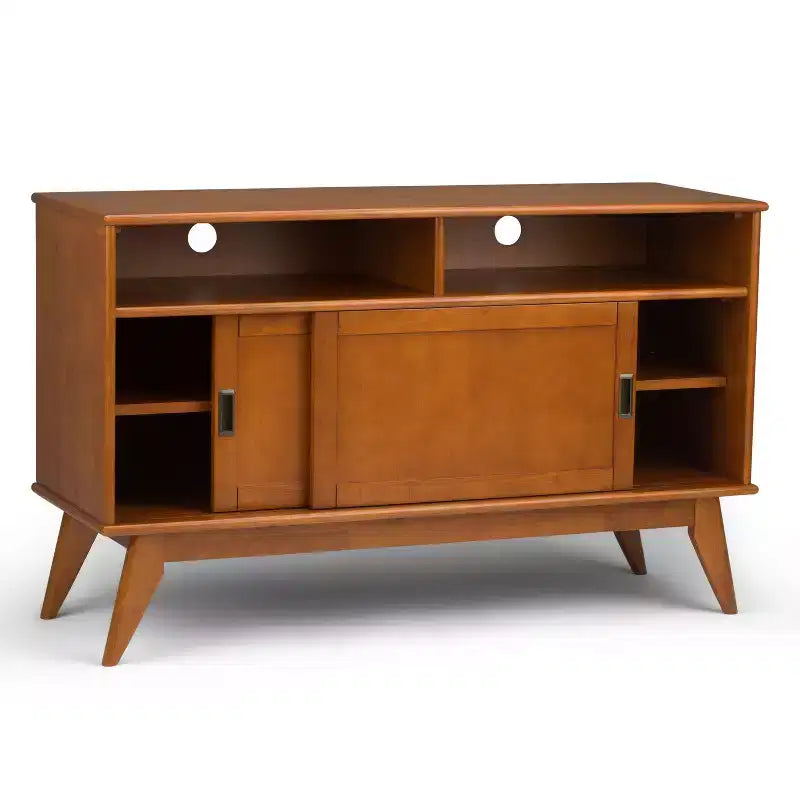 Tall Tierney TV Stand for TVs up to 60" with Sliding Doors & Cable Management - WyndenHall