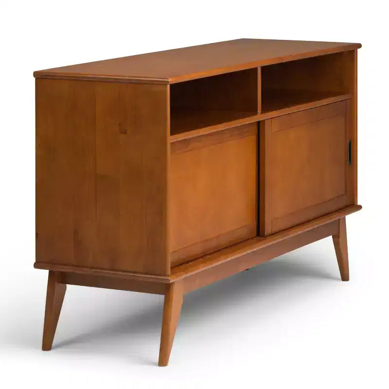 Tall Tierney TV Stand for TVs up to 60" with Sliding Doors & Cable Management - WyndenHall