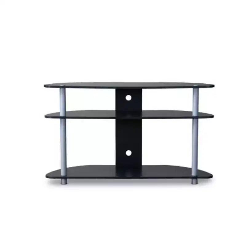 Orbit and Silver TV Stand for TVs up to: Contemporary Design, Cable Management, Fits 40" TV - Baxton Studio