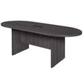 6' Legacy Racetrack Conference Table with Charging Port Ash Gray - Regency: Seats 4-8, Power/Data Ports