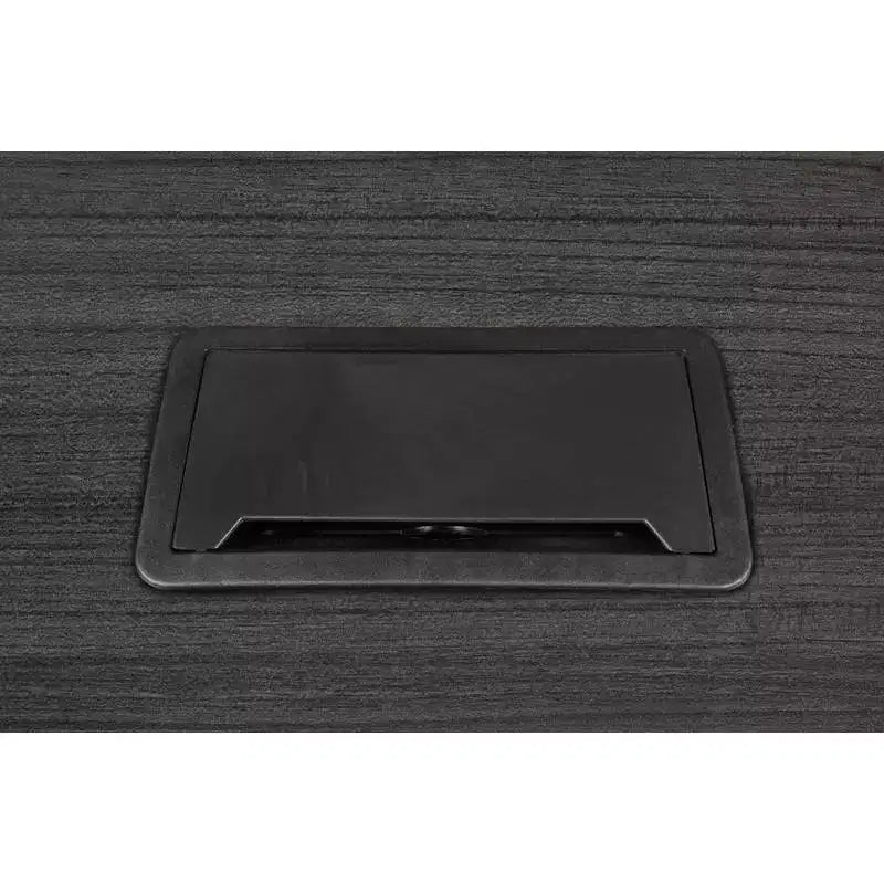 6' Legacy Racetrack Conference Table with Charging Port Ash Gray - Regency: Seats 4-8, Power/Data Ports