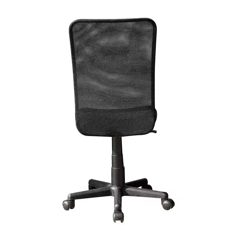 Chaise de bureau en maille noire - Techni Mobili : Réglage pneumatique de la hauteur, Piètement 5 étoiles, Sans accoudoirs