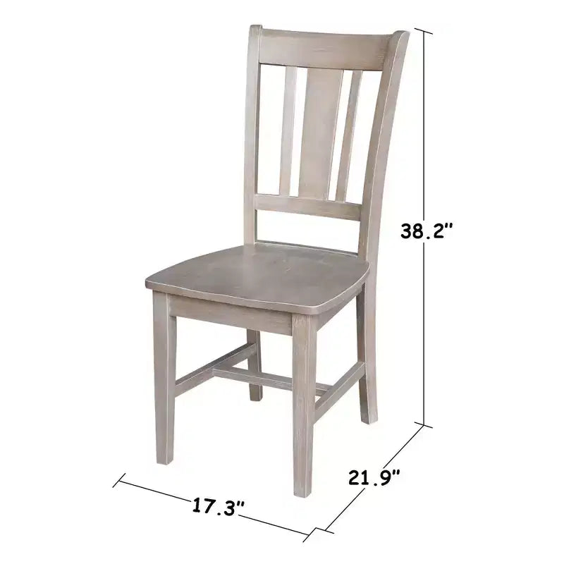 Small Desk with Drawer and Chair Washed Gray/Taupe - International Concepts