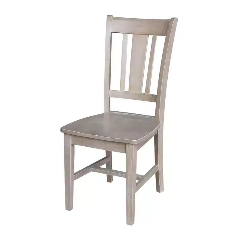 Small Desk with Drawer and Chair Washed Gray/Taupe - International Concepts