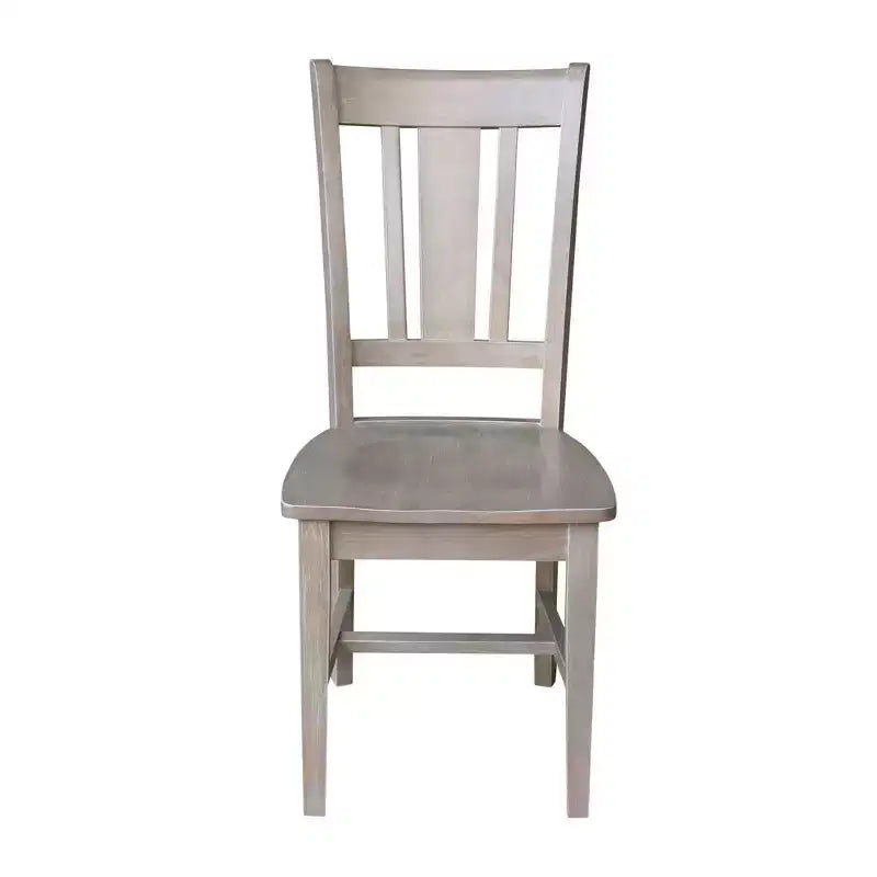 Small Desk with Drawer and Chair Washed Gray/Taupe - International Concepts