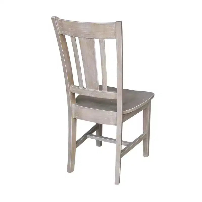 Small Desk with Drawer and Chair Washed Gray/Taupe - International Concepts