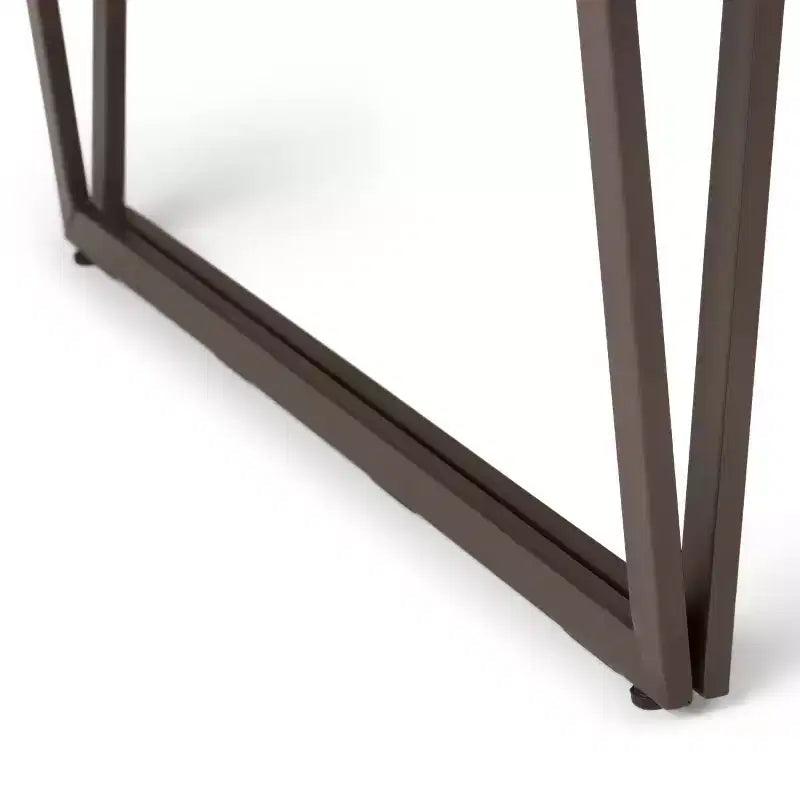 66" Travis Solid Wood Desk with Keyboard Tray, Metal Base - WyndenHall