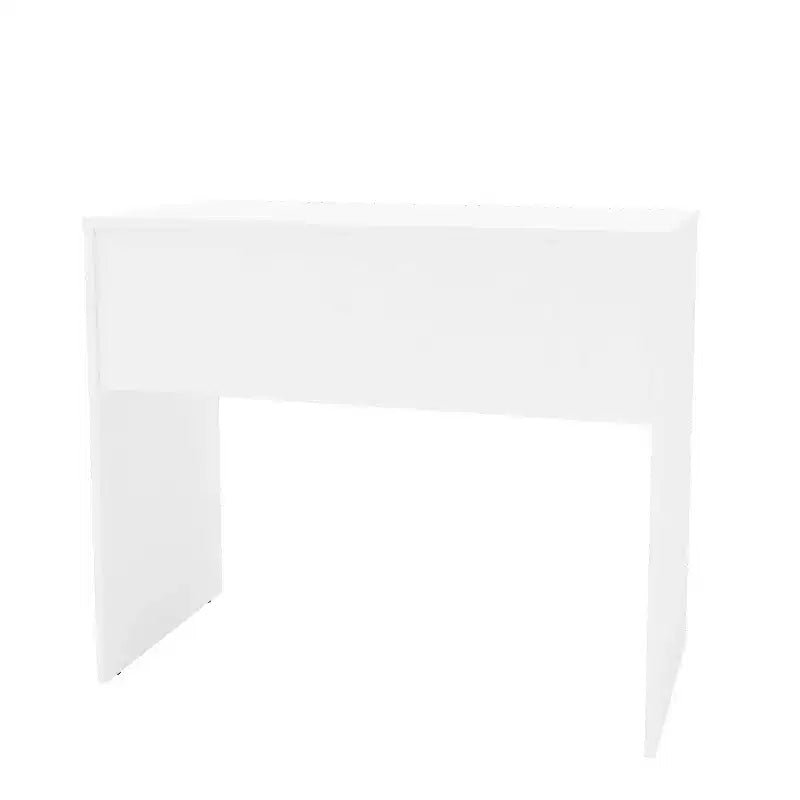 Tijuca 2 Drawer Compact Student Desk White - Polifurniture: Modern Style, Space-Saving Design, Adult Assembly