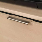 Credenza da ufficio in acero naturale - : Mobile TV con ripiano regolabile e archivio