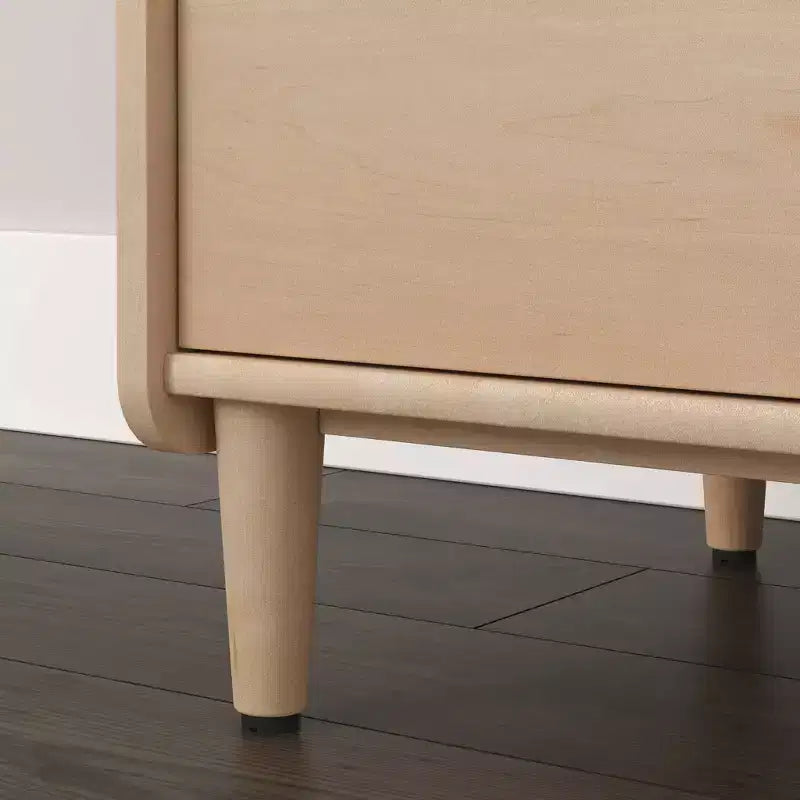 Credenza da ufficio in acero naturale - : Mobile TV con ripiano regolabile e archivio