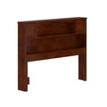 Full Newport Bookcase Headboard Walnut - AFI: Dual Shelves & Concealed Compartments