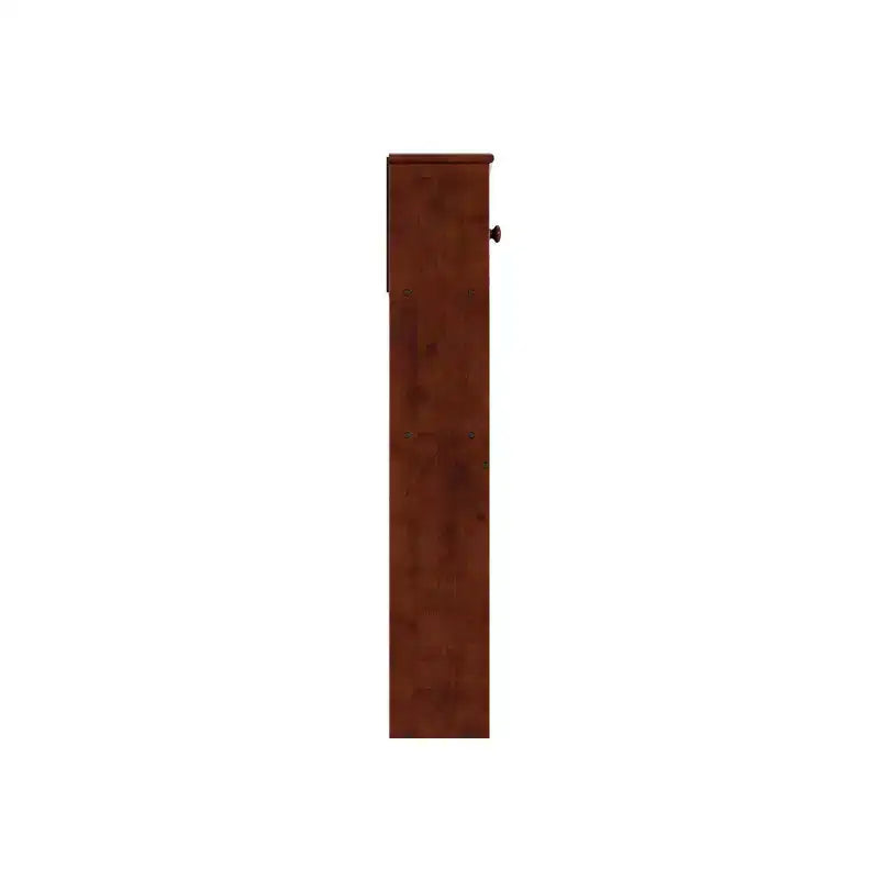 Full Newport Bookcase Headboard Walnut - AFI: Dual Shelves & Concealed Compartments