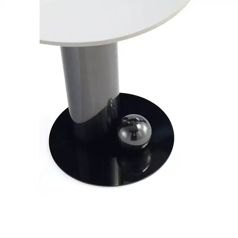 Table d'appoint en pierre frittée noire Laurel Manhattan Comfort