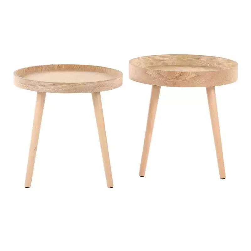 Set di Tavolini d'Appoggio Naturali