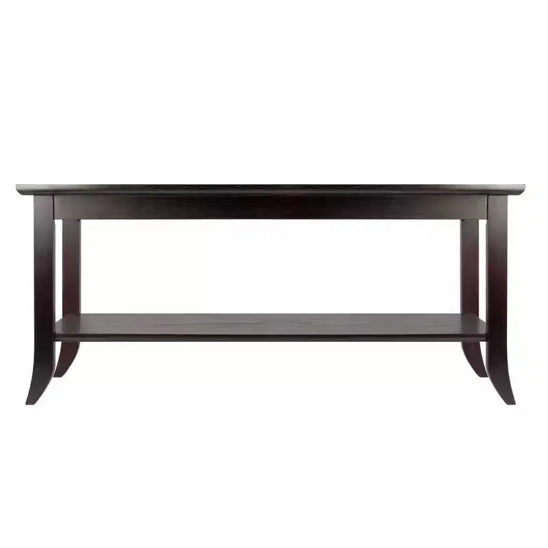 Table basse Gênes plateau verre expresso - Winsome