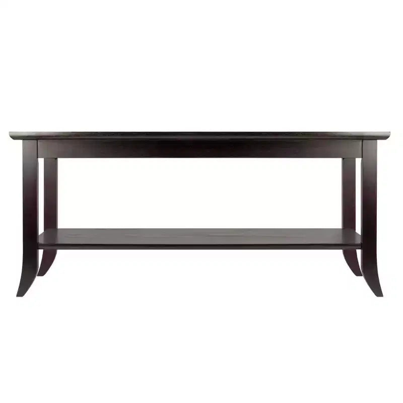 Table basse Gênes plateau verre expresso - Winsome