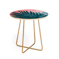 Emanuela Carratoni Palms Side Table with Gold Aston Legs - Deny Designs: Baltic Birch Top, Artist-Designed