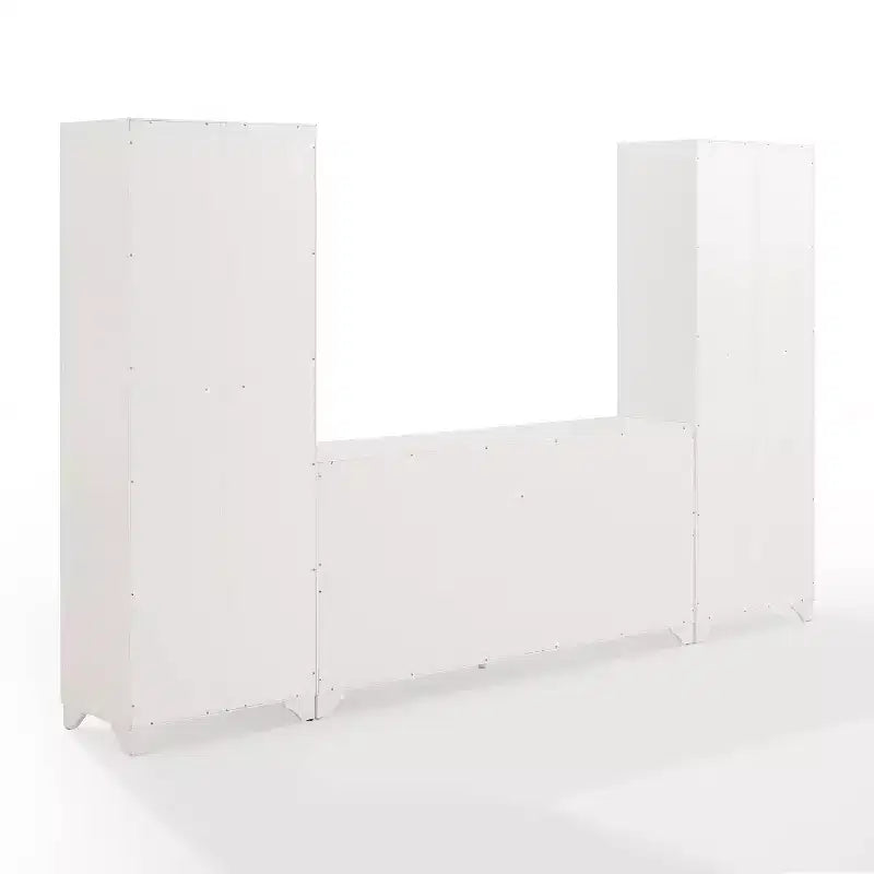 Set di dispensa e credenza Tara 3 pezzi, effetto invecchiato - Crosley
