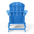 Polytrends Laguna Sedia Adirondack Pieghevole da Esterno per Patio Resistente allo Sbiadimento e alle Intemperie