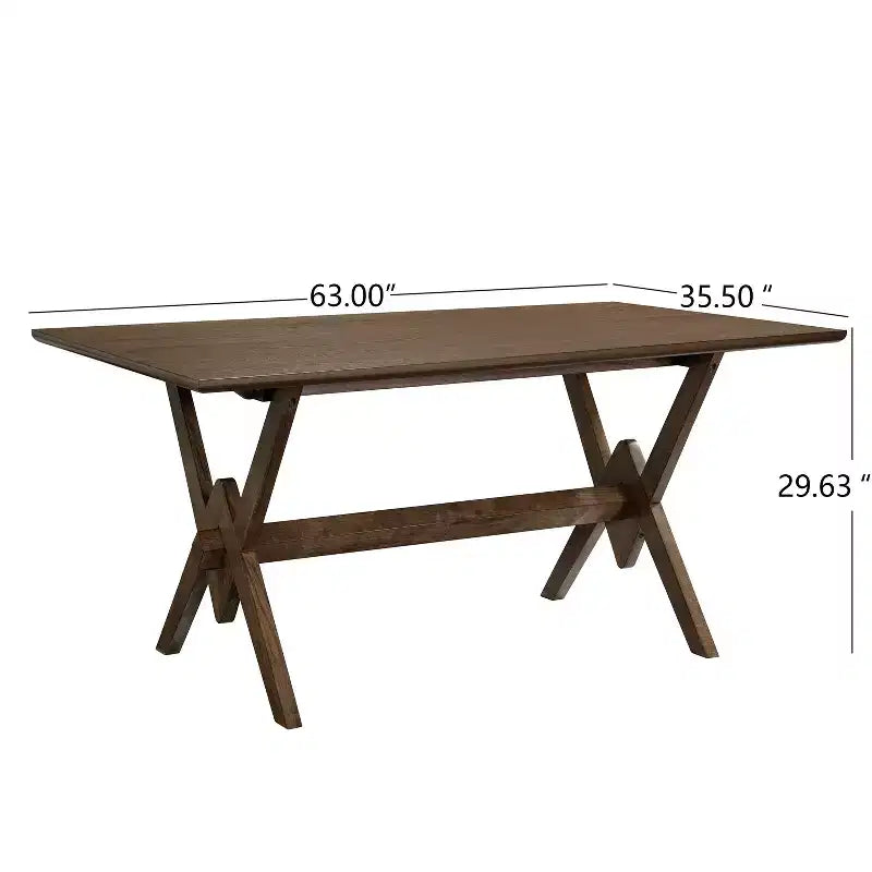 Christopher Knight Home Simon Set da Pranzo 5 Pezzi in Legno di Hevea Moderno di Metà Secolo con Sedie Imbottite in Bouclé