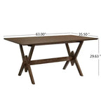 Christopher Knight Home Simon Set da Pranzo 5 Pezzi in Legno di Hevea Moderno di Metà Secolo con Sedie Imbottite in Bouclé