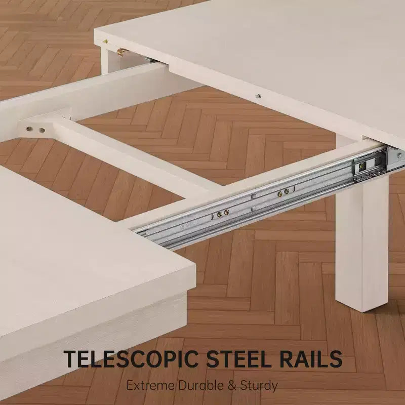 Set da pranzo moderno - Tavolo da 80 + 6 sedie imbottite, struttura in legno massello, capacità del tavolo 180 kg, facile montaggio