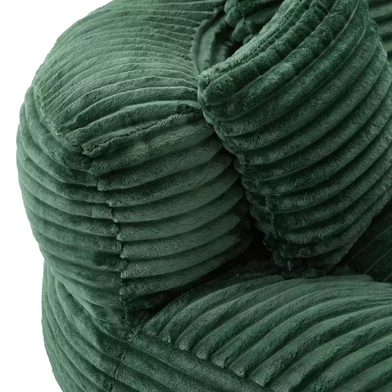 Pouf Divano per Adulti e Bambini, Poltrona Sacco Oversize in Corduroy con 3 Cuscini e Braccioli per Soggiorno e Camera da Letto