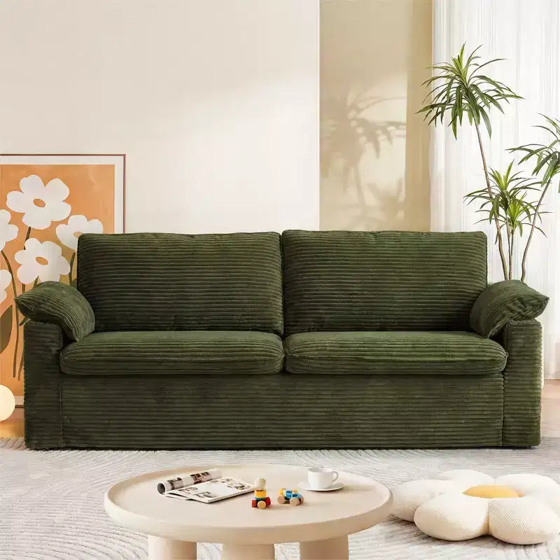 Dyonery 86 Divano a due posti Cloud, Seduta Profonda e Ampi Braccioli con Cuscini, Telaio Robusto, Design Ergonomico Traspirante