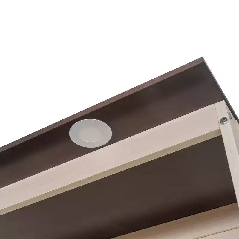 Letto a scomparsa matrimoniale con divano, letto a scomparsa matrimoniale in legno con luce a LED, letto a scomparsa pieghevole per camera degli ospiti, beige