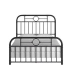 Letto matrimoniale in metallo nero