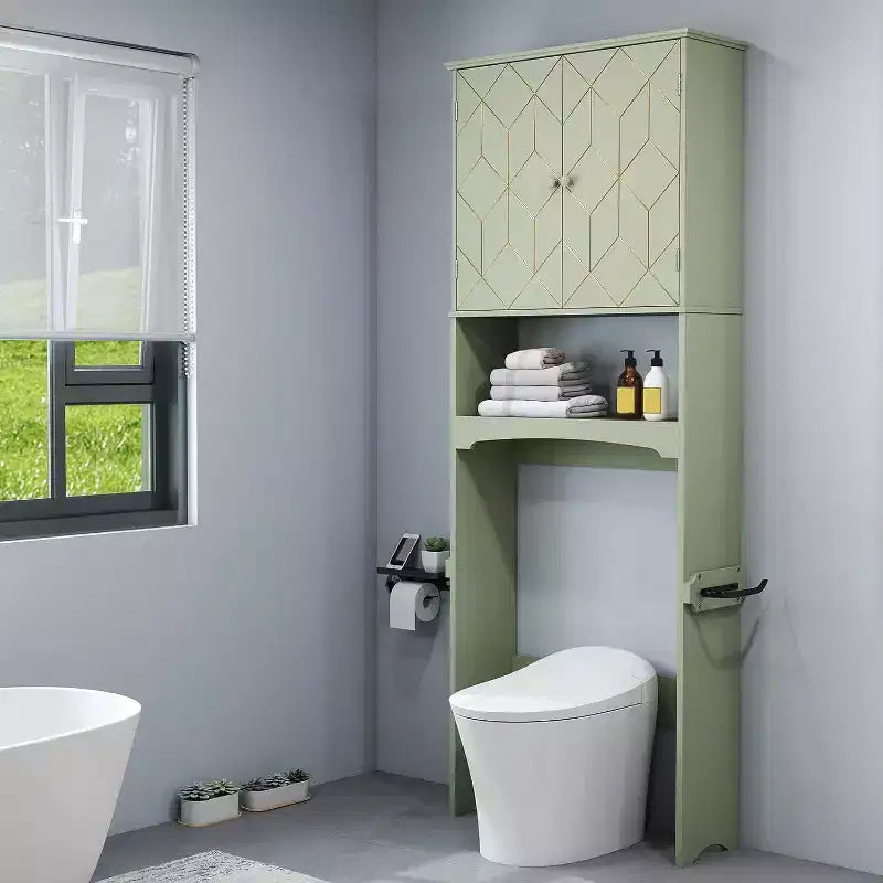 Mobiletto salvaspazio da bagno da posizionare sopra il WC