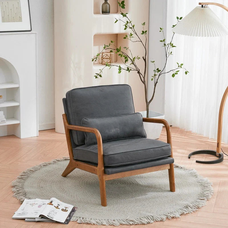 Poltrona imbottita Mid-Century Modern