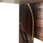 GDFStudio Sinclair Tavolo da studio pieghevole moderno in legno 36 con contenitore