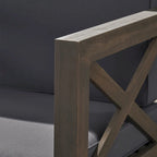 Set da conversazione Brava da 6 pezzi per esterni in legno di acacia di Christopher Knight Home