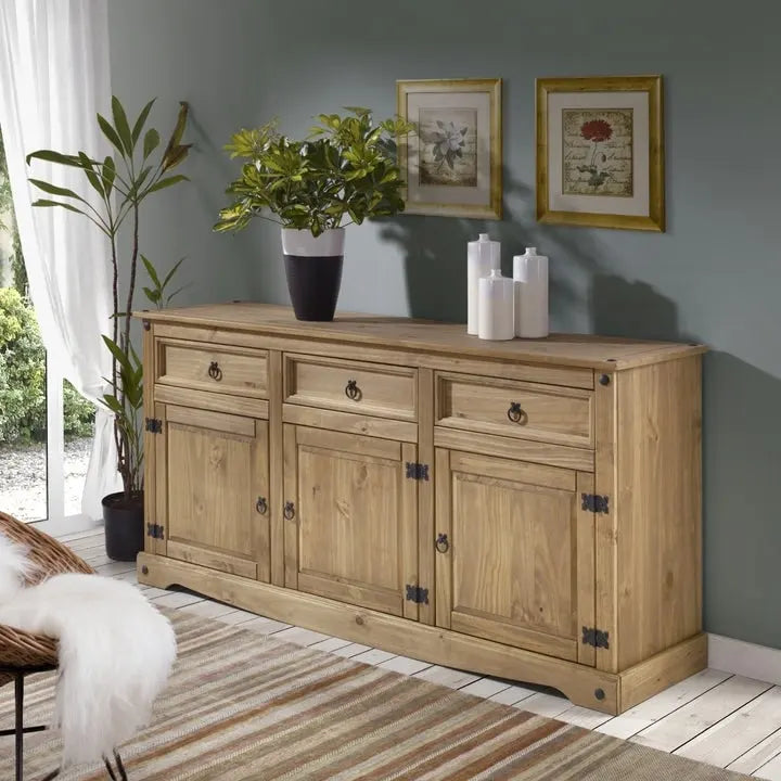 65 Credenza da buffet in legno stile rustico - Collezione Corona