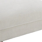 Pouf Ottomano Accento Oversize in Velluto a Coste Moderno