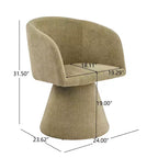 Christopher Knight Home Yodsak Set da pranzo moderno in 7 pezzi in legno e metallo con sedie girevoli a 180°