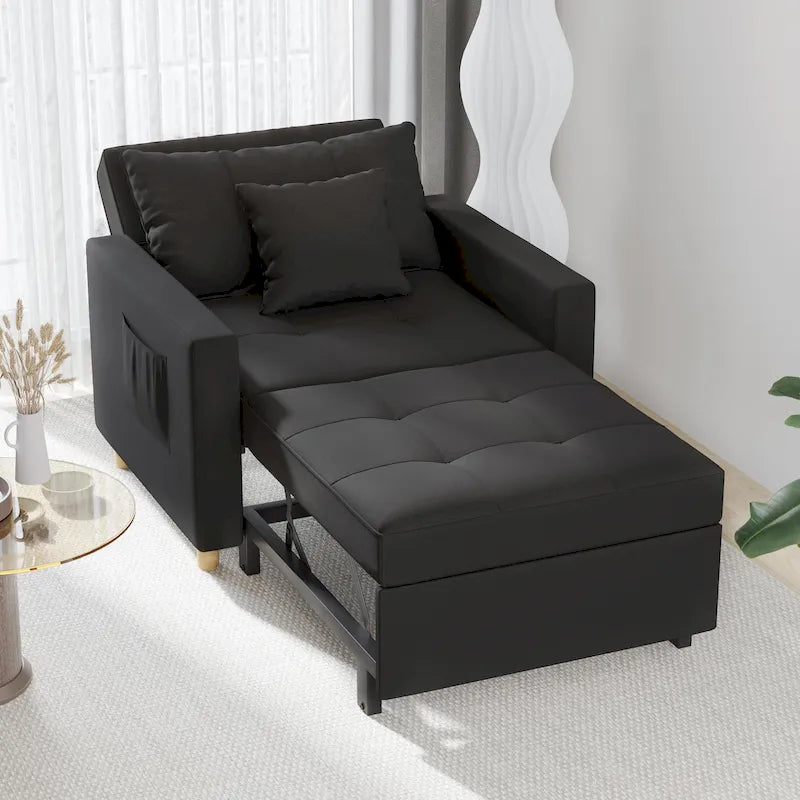 Poltrona Letto Trasformabile Regolabile, 3-in-1, Diversi Colori, Adatta a 1 Persona