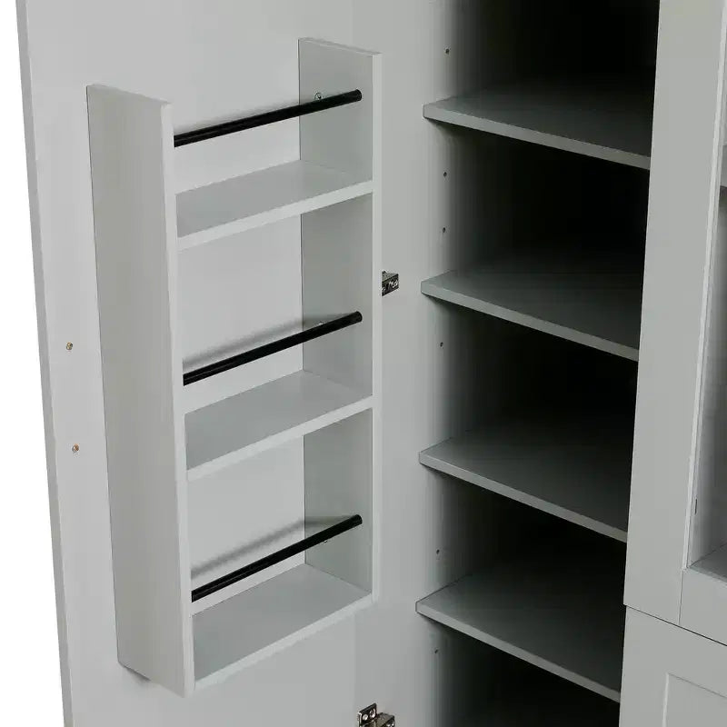 Whisen Dispensa da Cucina Autoportante 71''H, Grande Armadio Contenitore per Sala da Pranzo Credenze con 6 Ante, Ripiani Regolabili