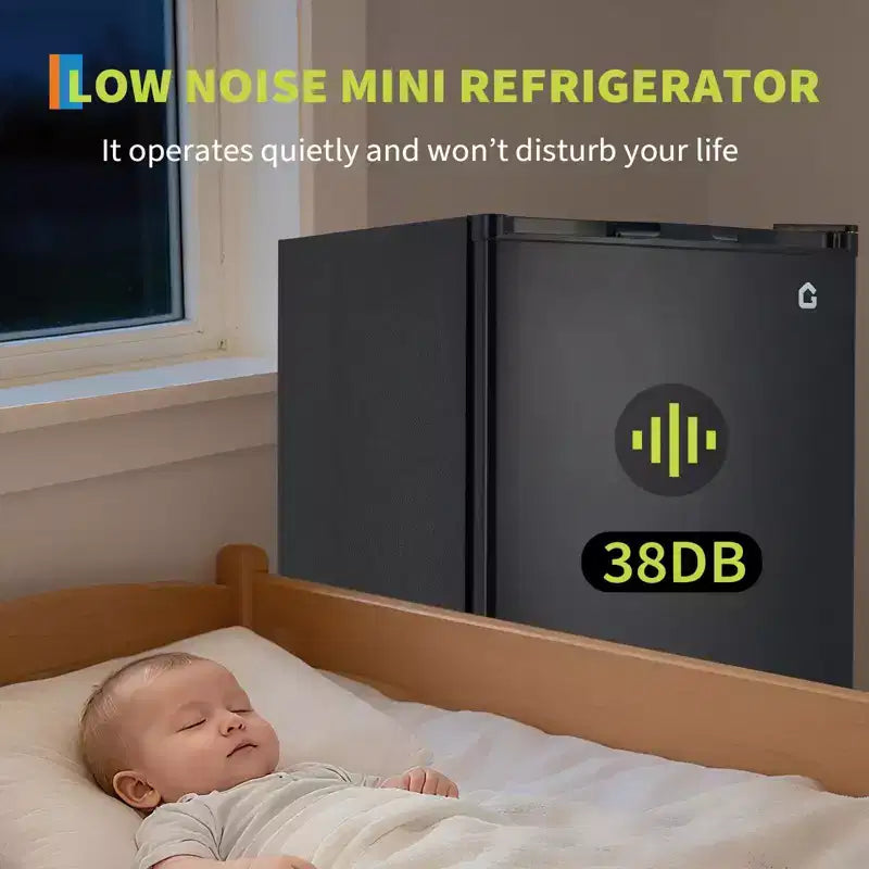 Mini Frigo da 4,5 Piedi Cubi con Congelatore, Frigorifero Compatto con Porta Reversibile, Termostato Regolabile ad Efficienza Energetica, Piccolo Frigo