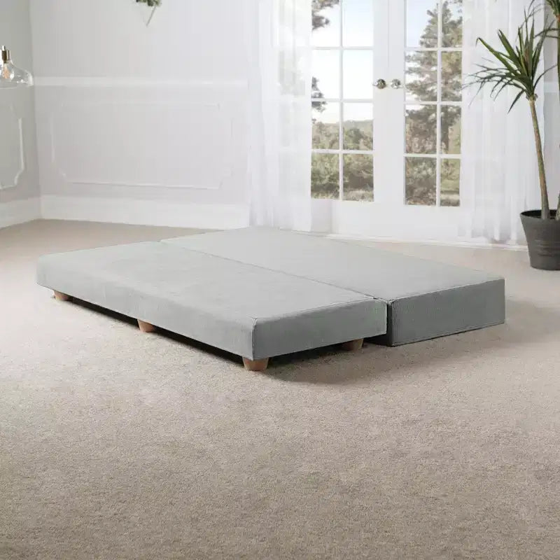 Divano letto / Letto estraibile queen-size - Microvelluto